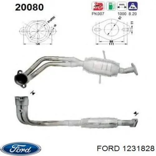 Konwerter-katalizator do Ford Mondeo I GBP