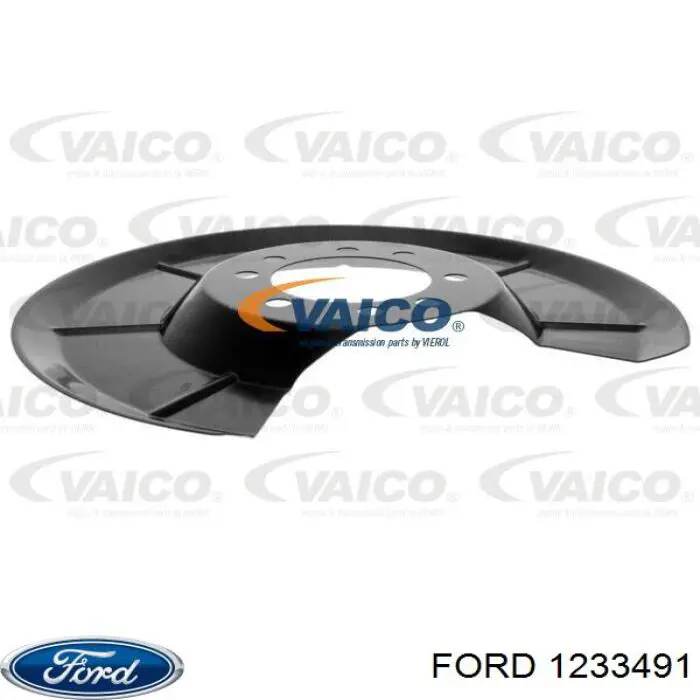 1233491 Ford Osłona tarczy hamulcowej tylnej