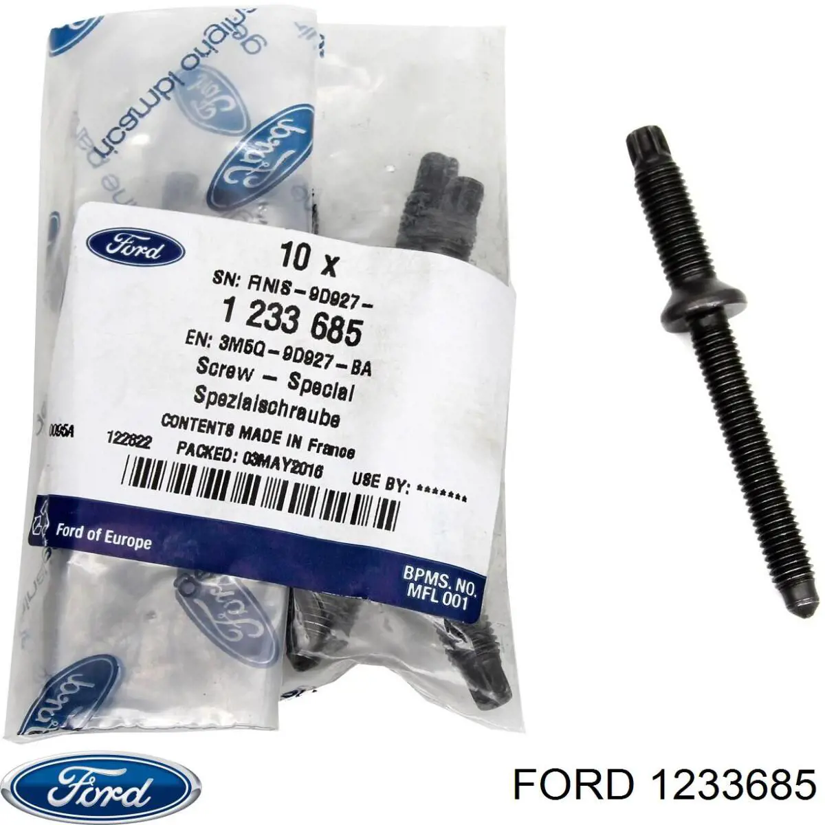 Śruba mocowania wtryskiwacza Ford 1233685 cena, od 3,30 USD
