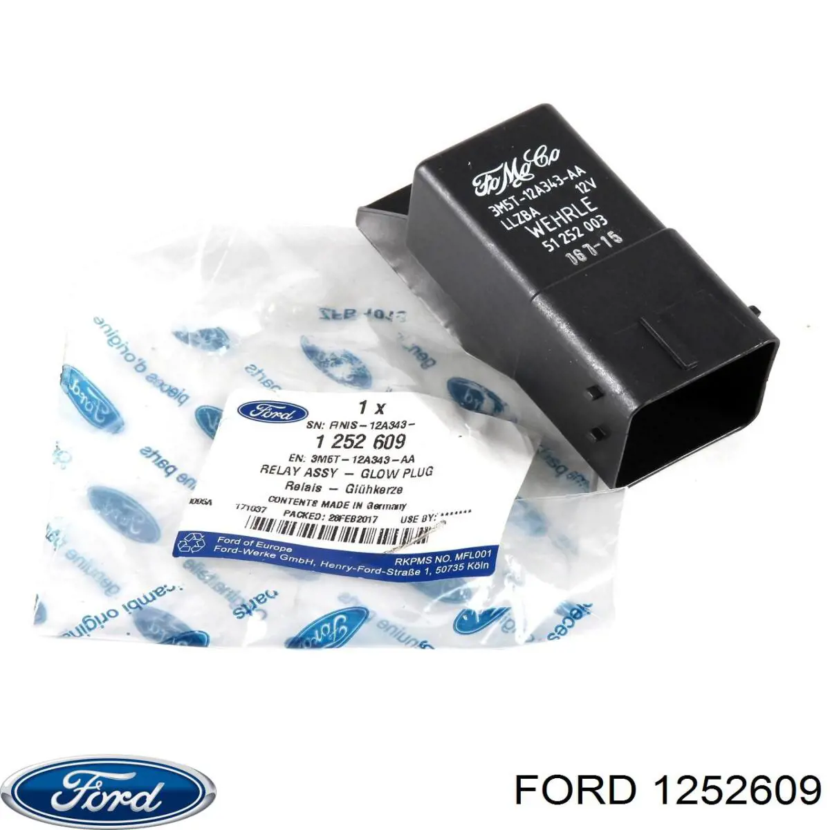 Do koszyka 1252609 Ford Przekaźnik świec żarowych