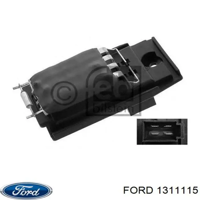 Rezystor wentylatora nagrzewnicy (ogrzewacza kabiny) Ford 1311115 cena, od 14,52 USD