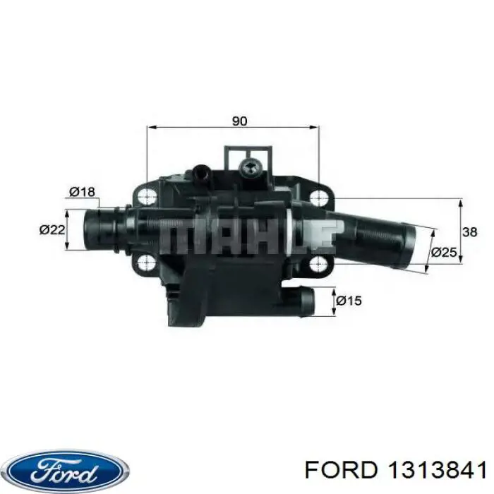 1313841 Ford Obudowa termostatu