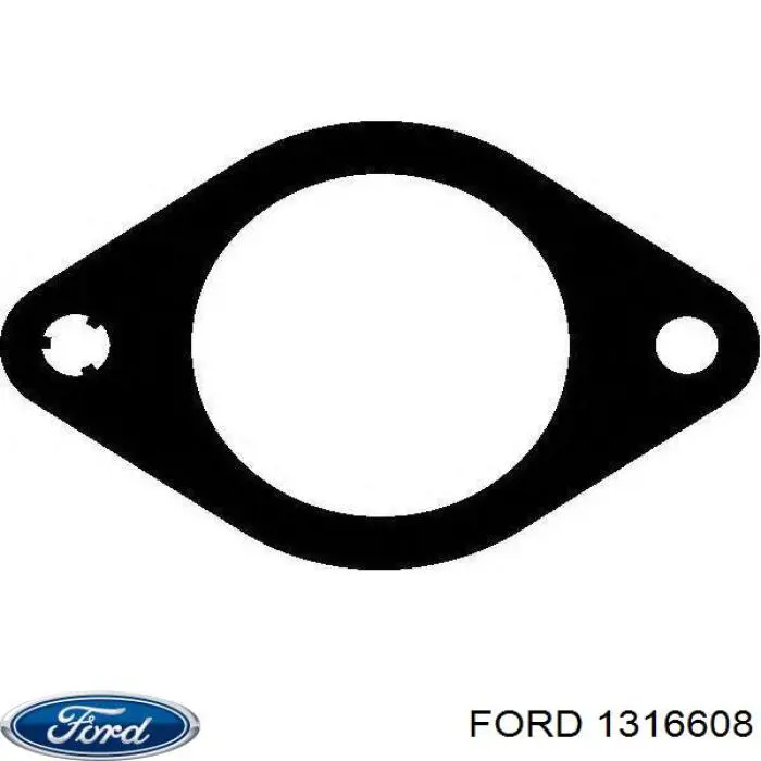 Do koszyka 1316608 Ford Uszczelka rury odbiornika tłumika