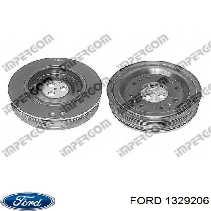 Do koszyka 1329206 Ford Koło pasowe wału korbowego