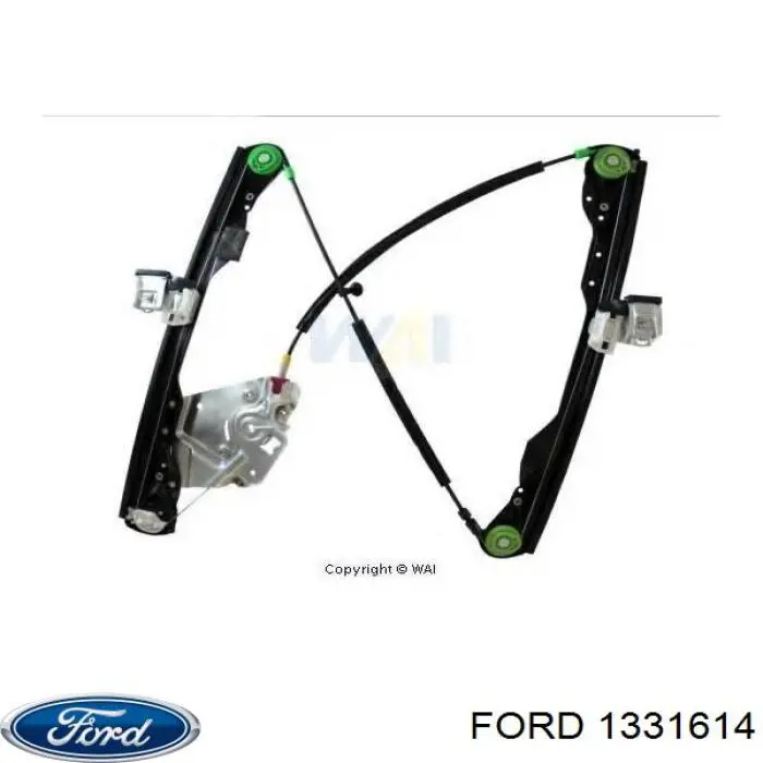 Mechanizm podnoszenia szyby drzwi przednich lewych Ford 1331614 cena, od 72,94 USD