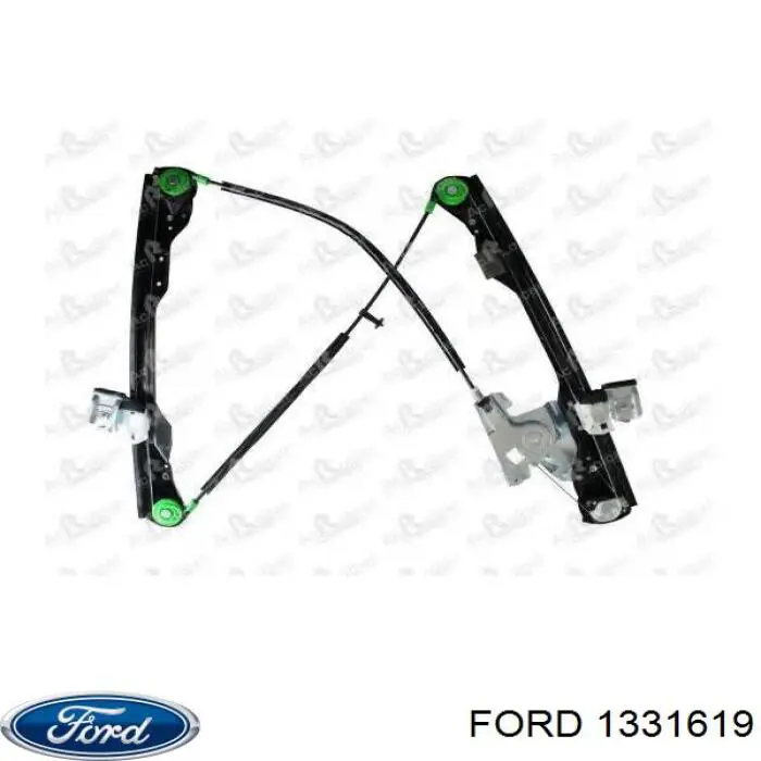 Do koszyka 1331619 Ford Mechanizm podnoszenia szyby drzwi przednich lewych