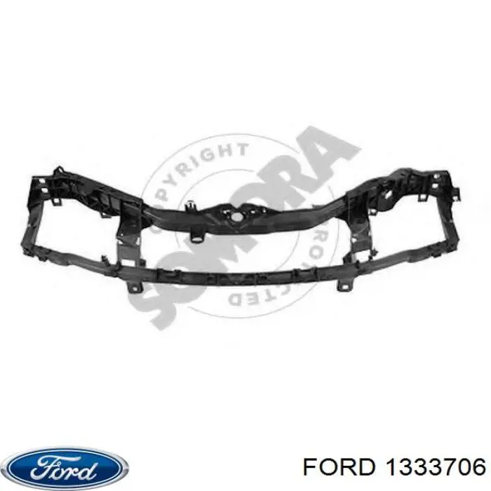 1333706 Ford Osłona chłodnicy kompletna (panel mocowania reflektorów)