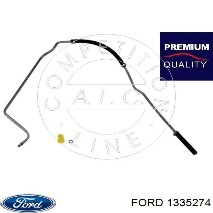 Przewód hydraulicznego układu wspomagania wysokiego ciśnienia, od pompy do maglownicy (mechanizmu) Ford 1335274 cena, od 79,87 USD