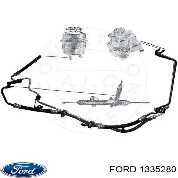 1335280 Ford Przewód hydraulicznego układu wspomagania wysokiego ciśnienia, od pompy do maglownicy (mechanizmu)