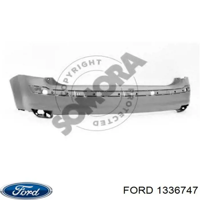 Do koszyka 1336747 Ford Zderzak tylny