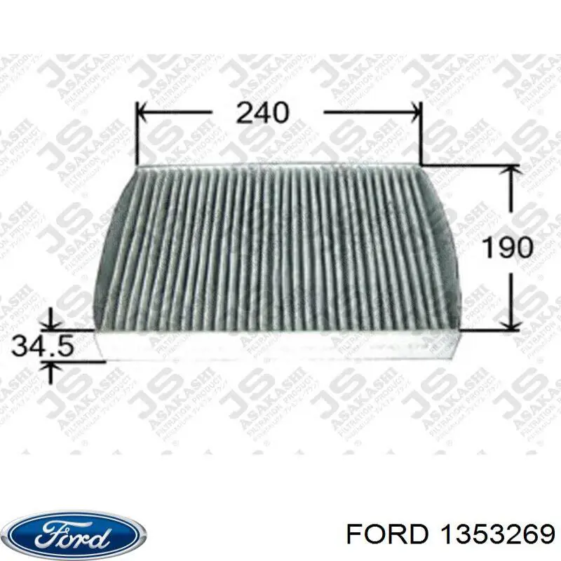 Filtr kabiny 1353269 Ford