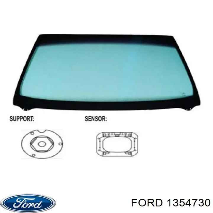 1354730 Ford Szyba przednia