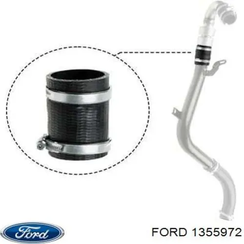 Przewód (króciec) intercoolera Ford 1355972 cena, od 9,48 USD