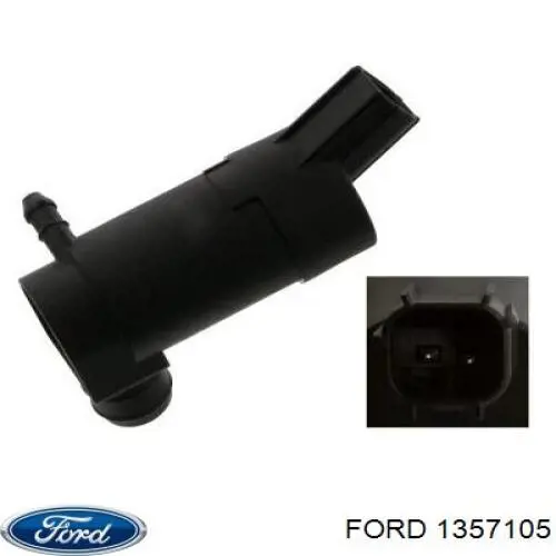 Do koszyka 1357105 Ford Pompka spryskiwacza szyby przedniej