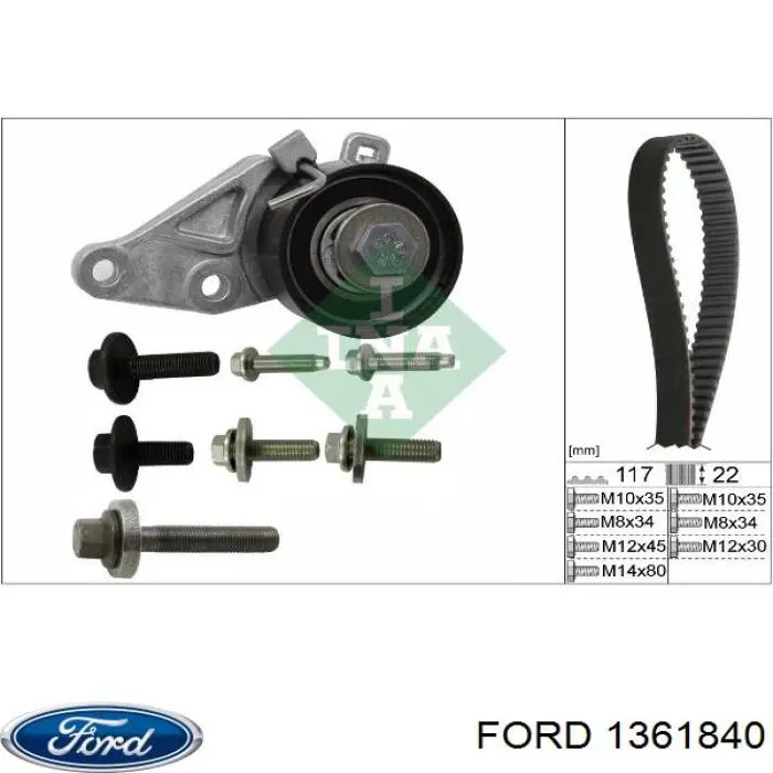 Do koszyka 1361840 Ford Napinacz paska rozrządu
