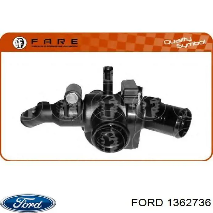 Do koszyka 1362736 Ford Obudowa termostatu