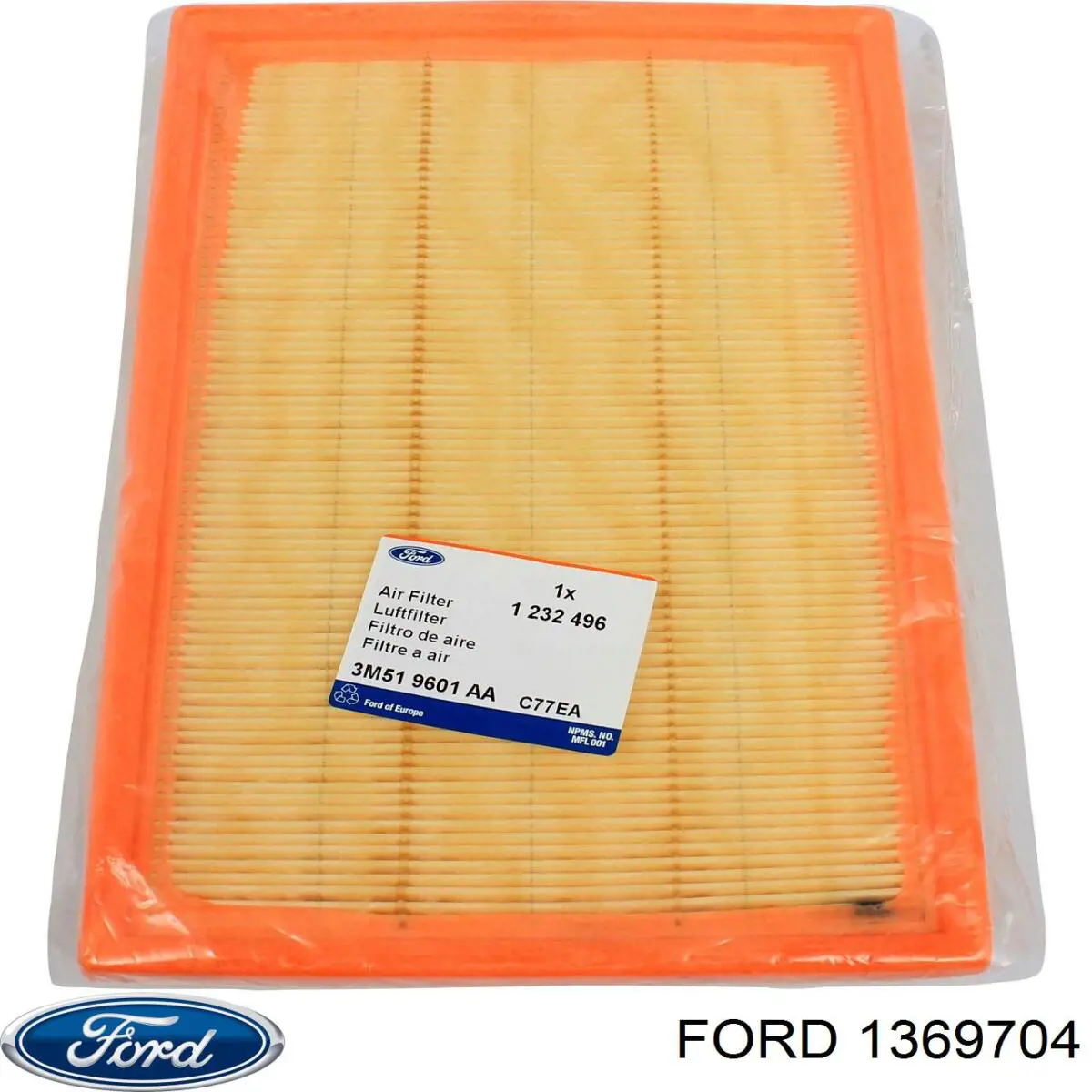 Świeca zapłonowa Ford 1369704