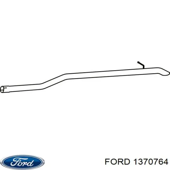 Tłumik, tylna część Ford 1370764 cena, od 16,30 USD