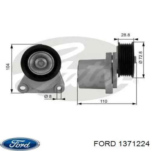 Napinacz paska napędowego Ford 1371224 cena, od 59,57 USD