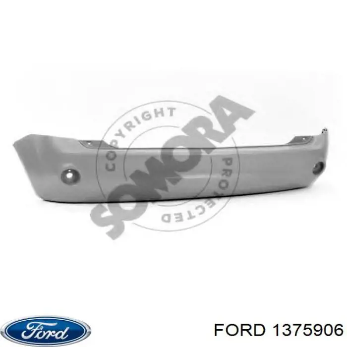 Zderzak tylny Ford 1375906 cena, od 108,11 USD