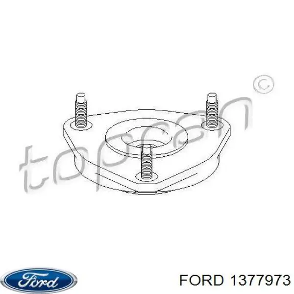 Do koszyka 1377973 Ford Poduszka amortyzatora przedniego