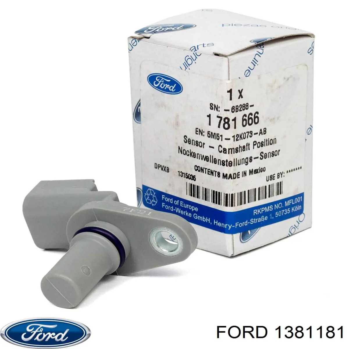 Do koszyka 1381181 Ford Czujnik temperatury spalin, przed katalizatorem
