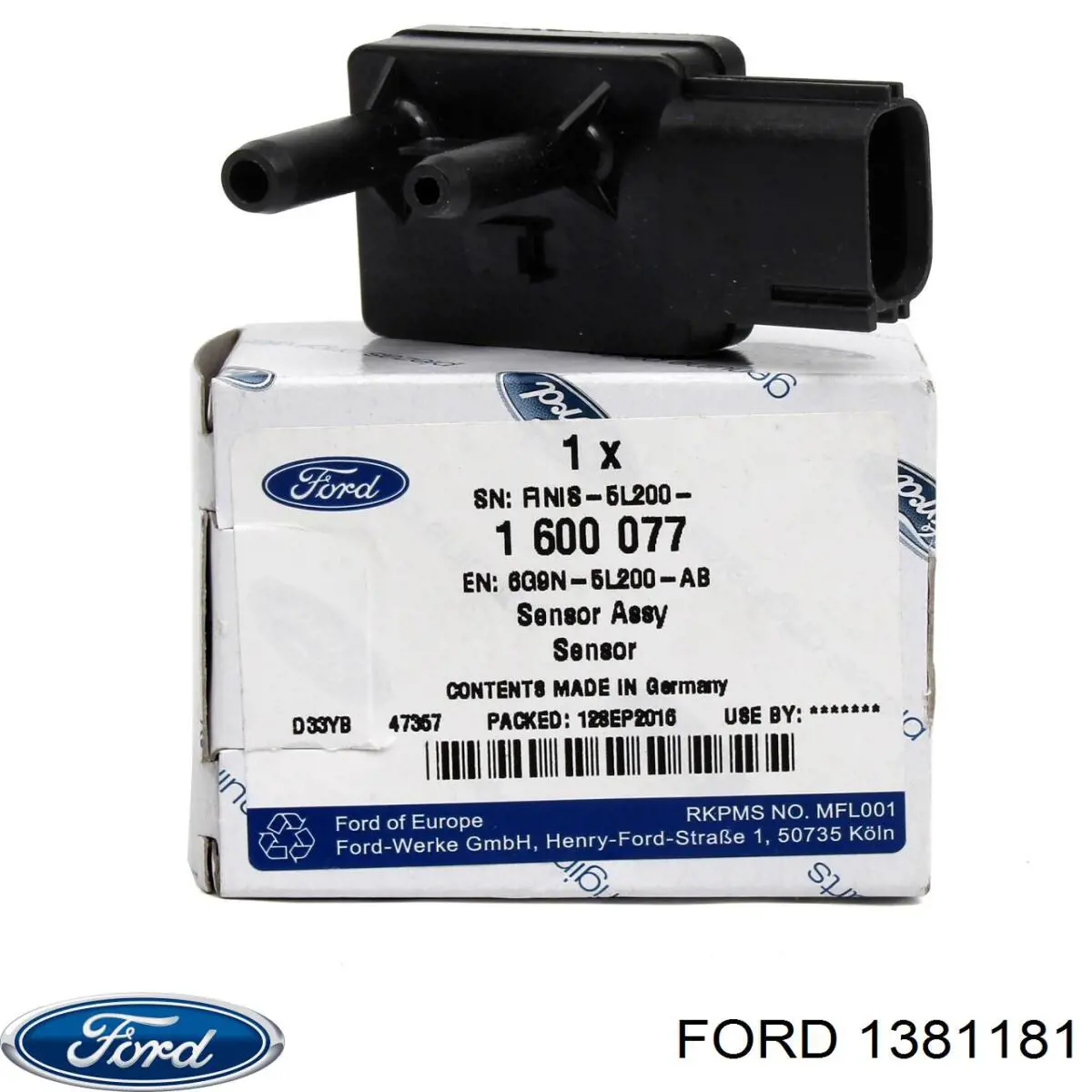 Czujnik temperatury spalin, przed katalizatorem Ford 1381181 cena, od 71,51 USD