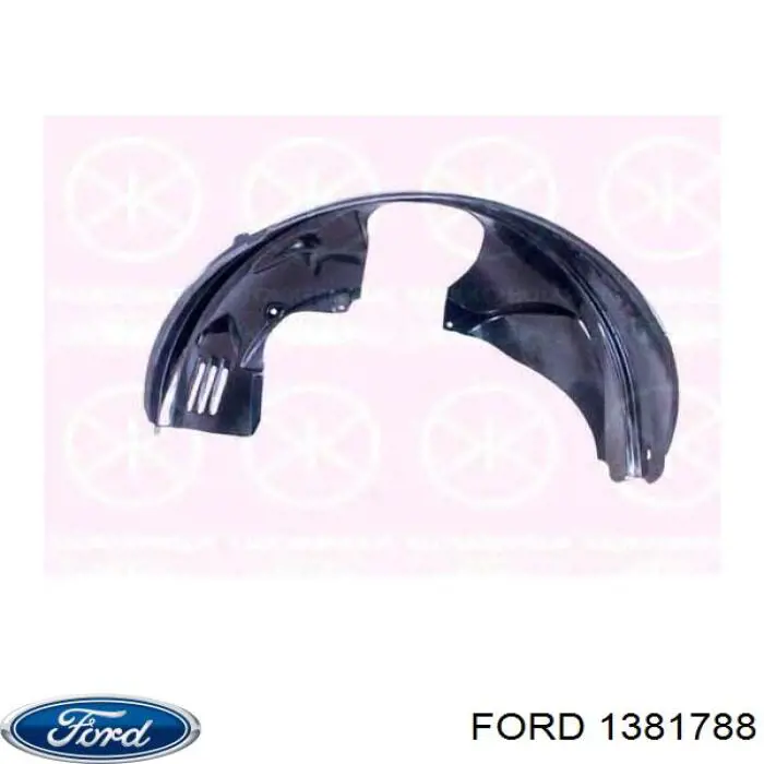 Do koszyka 1381788 Ford Nadkole błotnika przedniego lewe