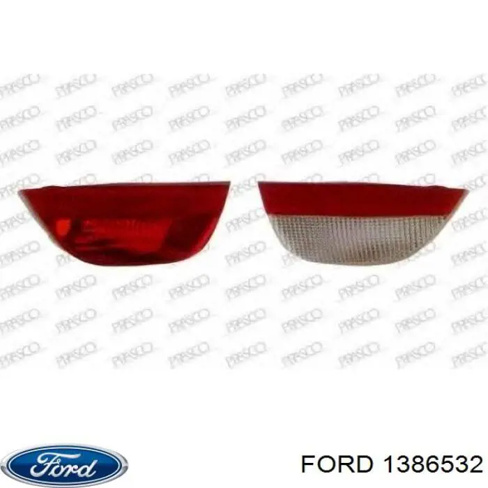 1386532 Ford Przednia lampa przeciwmgielna tylna lewa