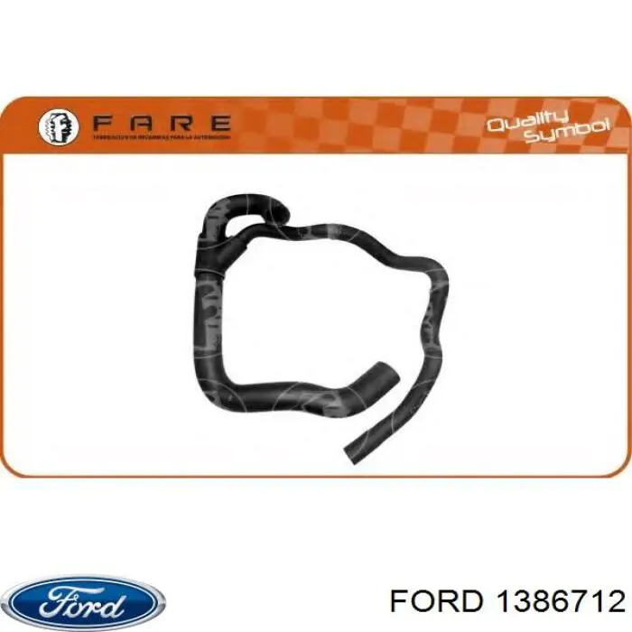 Do koszyka 1386712 Ford Przewód (króciec) chłodnicy dolny