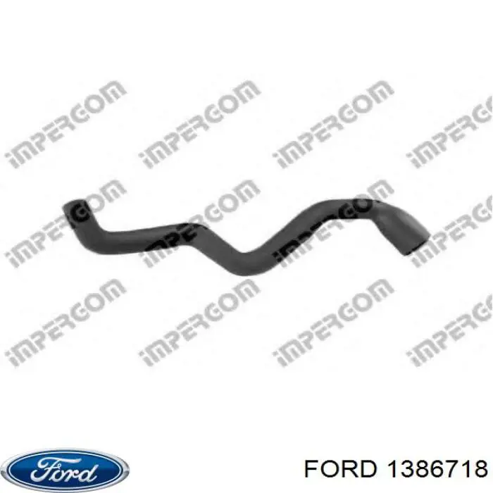Przewód (króciec) chłodnicy górny Ford 1386718 cena, od 11,47 USD