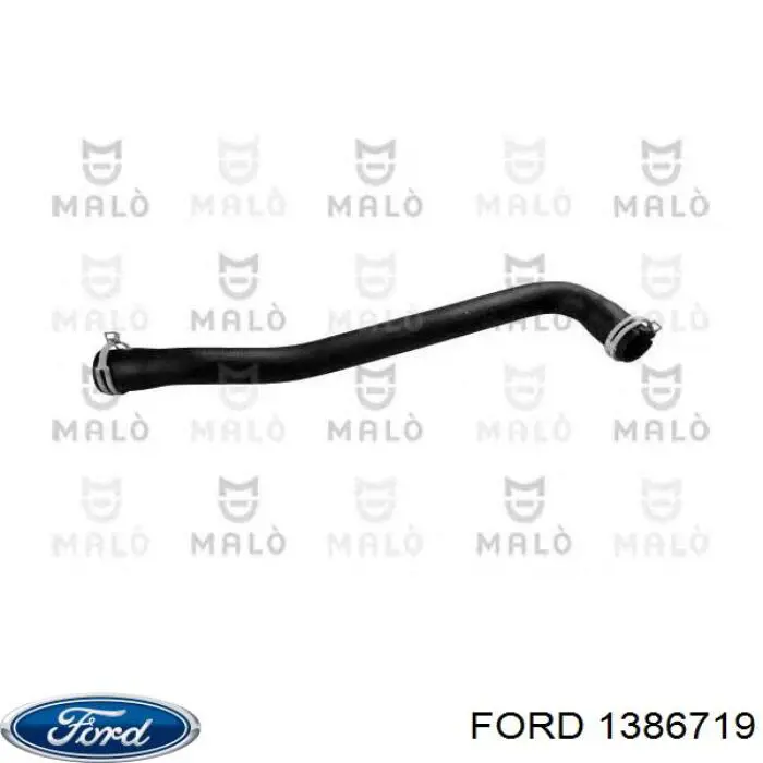 Przewód (króciec) chłodnicy górny Ford 1386719 cena, od 17,12 USD