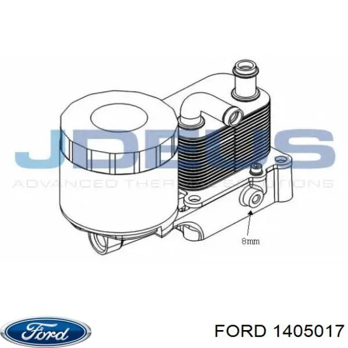 Obudowa filtra oleju Ford 1405017 cena, od 61,20 USD