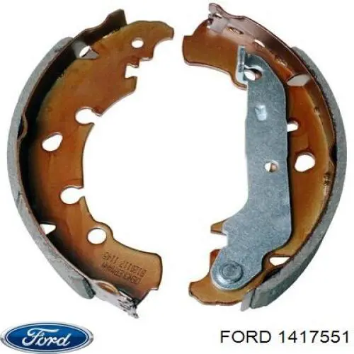 Do koszyka 1417551 Ford Klocki hamulcowe tylne bębnowe