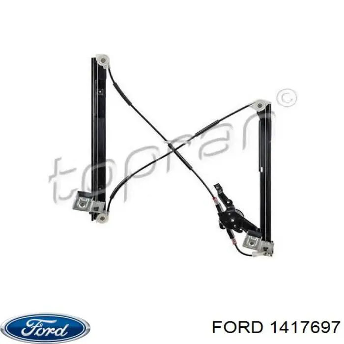 Do koszyka 1417697 Ford Mechanizm podnoszenia szyby drzwi przednich prawych