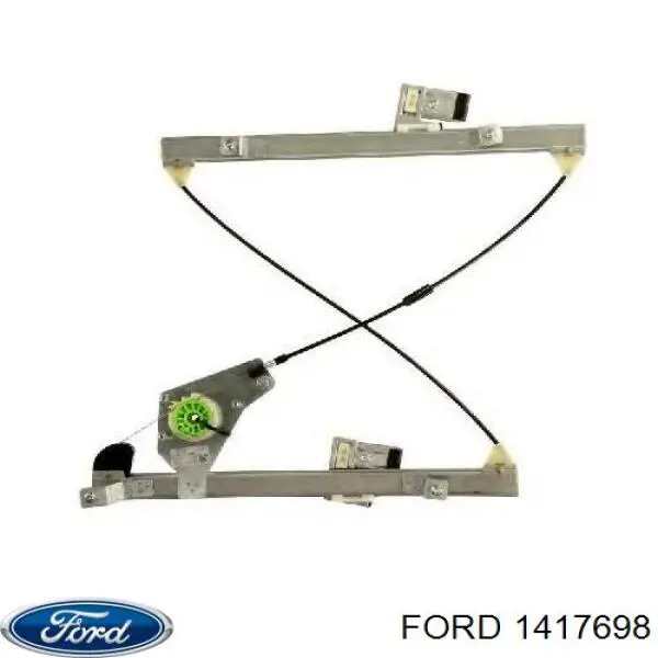 Do koszyka 1417698 Ford Mechanizm podnoszenia szyby drzwi przednich lewych