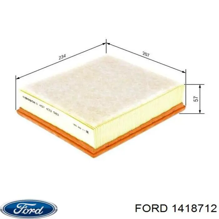 Filtr powietrza Ford 1418712 cena, od 23,80 USD