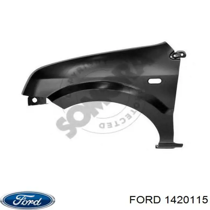 Do koszyka 1420115 Ford Błotnik przedni lewy