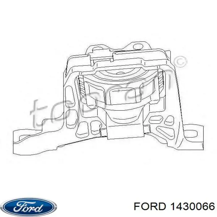 Poduszka (podpora) silnika prawa 1430066 Ford