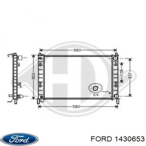 1430653 Ford Chłodnica silnika