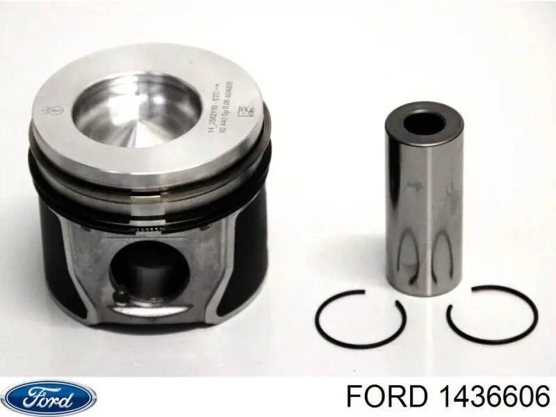 Do koszyka 1436606 Ford Tłok, komplet do jednego cylindru, STD