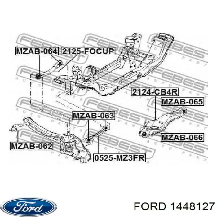 Do koszyka 1448127 Ford Wahacz zawieszenia tylnego górny lewy/prawy