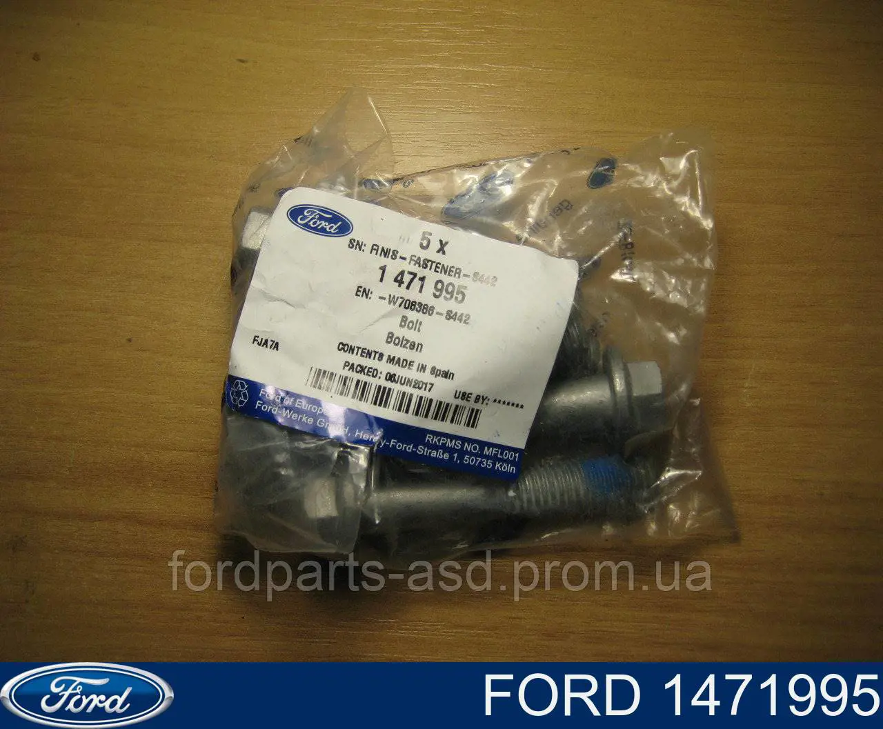 1471995 Ford Śruba do mocowania górnego wahacza tylnego wewnętrzna