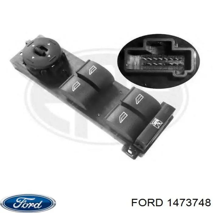 1254872 Ford panel przyciskowy sterowania podnośnikiem szyby przedni lewy