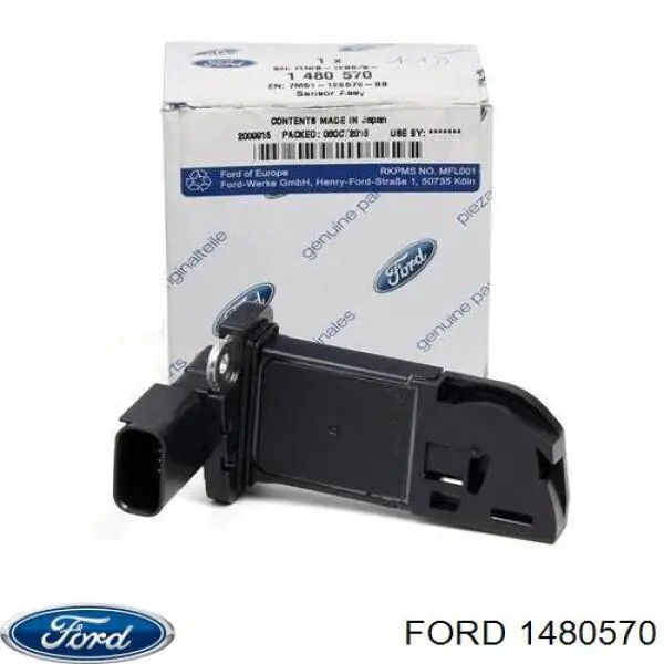 Czujnik przepływu powietrza, przepływomierz powietrza M.A.F. Ford 1480570 cena, od 54,48 USD