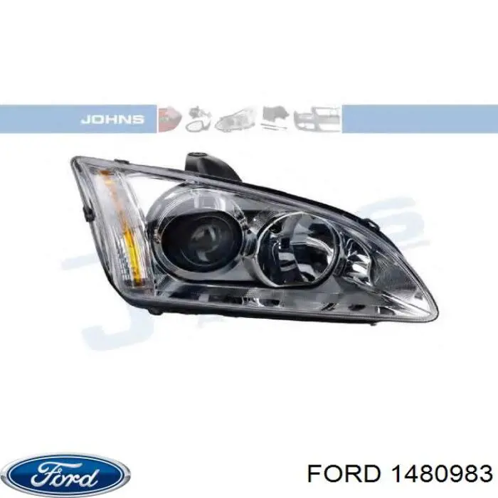 1480983 Ford Reflektor prawy
