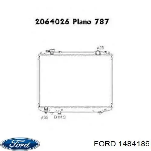 1484186 Ford Chłodnica silnika