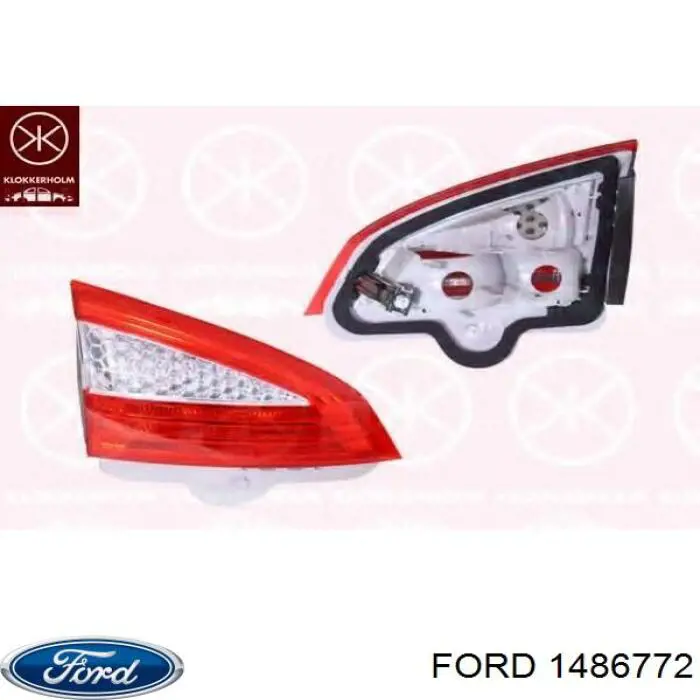 Lampa zespolona tylna lewa wewnętrzna Ford 1486772 cena, od 163,45 USD