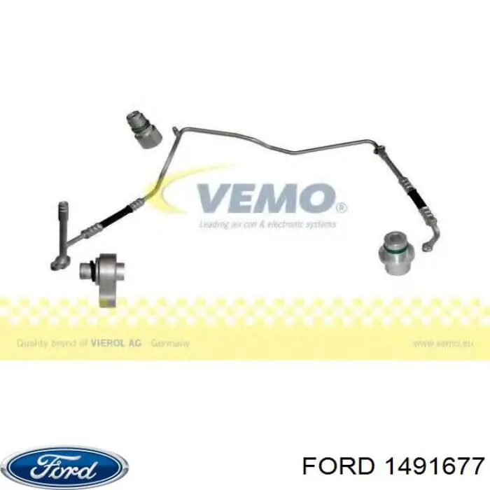 Przewód klimatyzacji, od tylnego parownika do sprężarki Ford 1491677 cena, od 108,96 USD