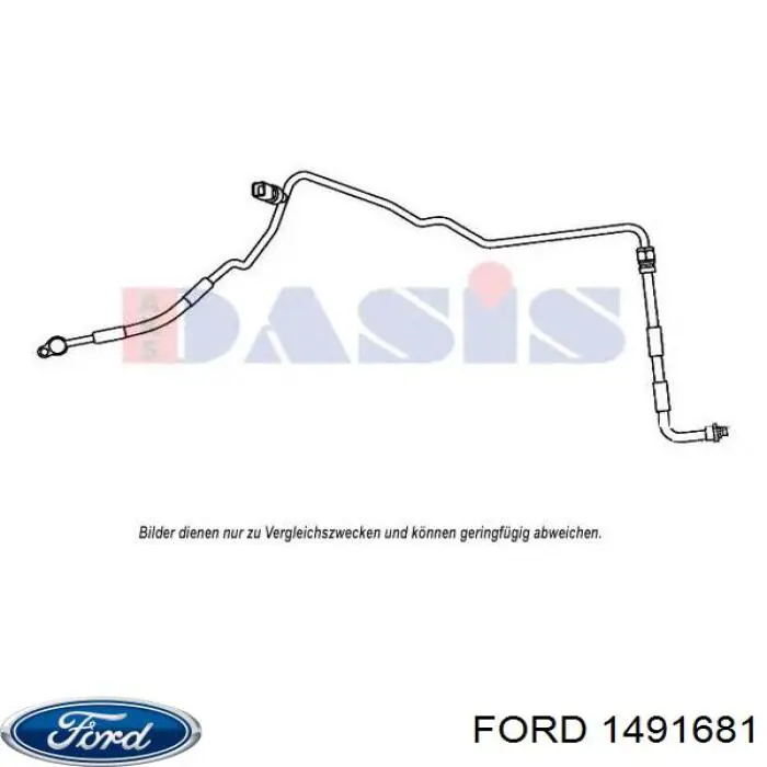 1491681 Ford Przewód klimatyzacji, od chłodnicy do parownika